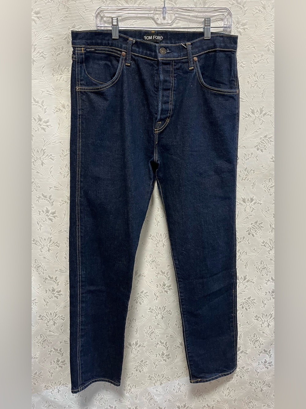 Tom Ford Dark Wash Tapered Jeans 34